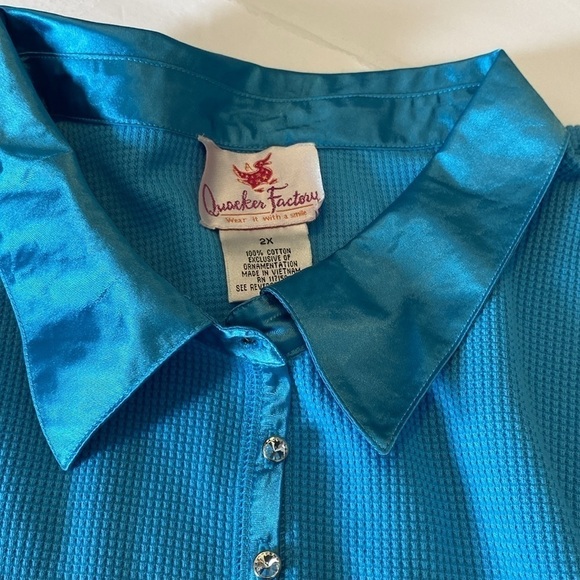 Quacker factory women’s long sleeved shirt size 2X - Picture 4 of 9